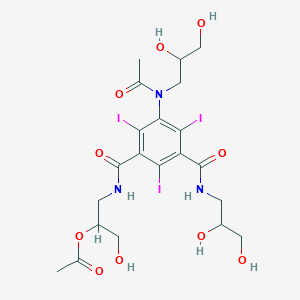 5-(acetyl(2,3-dihydroxypropyl)amino)-N-(2-(acetyloxy)-3-hydroxypropyl)-N'-(2,3-dihydroxypropyl)-2,4,6-triiodobenzene-1,3-dicarboxamide