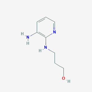 molecular formula C8H13N3O B1385956 3-[(3-Amino-2-pyridinyl)amino]-1-propanol CAS No. 1082123-99-6