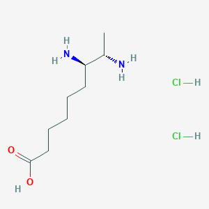 molecular formula C9H22Cl2N2O2 B13859572 (7R,8S)-7,8-Diaminononanoic Acid Hydrochloride 