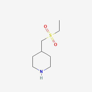 molecular formula C8H17NO2S B1385967 4-((Ethylsulfonyl)methyl)piperidine CAS No. 1018285-68-1