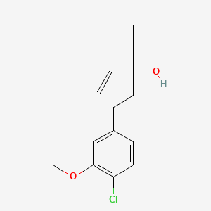 3-(4-Chloro-3-methoxyphenethyl)-4,4-dimethylpent-1-en-3-ol