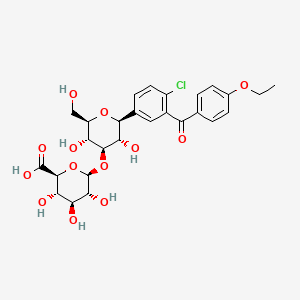 1-Keto Dapagliflozin 3-O-beta-D-Glucuronide