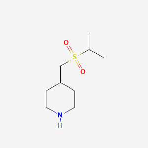 molecular formula C9H19NO2S B1385979 4-((Isopropylsulfonyl)methyl)piperidine CAS No. 1018533-19-1