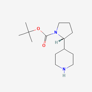 molecular formula C14H26N2O2 B1385992 (R)-tert-Butyl 2-(piperidin-4-yl)pyrrolidine-1-carboxylate CAS No. 1451390-44-5