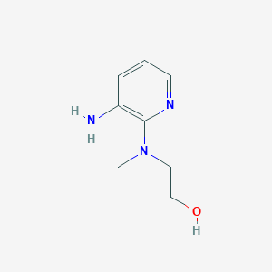 molecular formula C8H13N3O B1385995 2-[(3-Amino-2-pyridinyl)(methyl)amino]-1-ethanol CAS No. 1082137-95-8