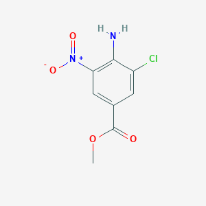 molecular formula C8H7ClN2O4 B1385998 Methyl 4-Amino-3-chloro-5-nitrobenzoate CAS No. 863886-04-8
