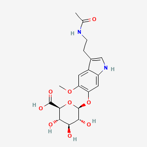 3-[2-(Acetylamino)ethyl]-5-methoxy-1H-indol-6-yl beta-D-Glucopyranosiduronic Acid