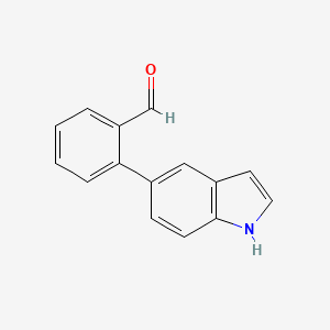 2-(1H-indol-5-yl)benzaldehyde