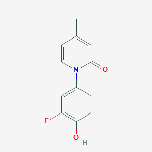 1-(3-fluoro-4-hydroxyphenyl)-4-methylpyridin-2(1H)-one