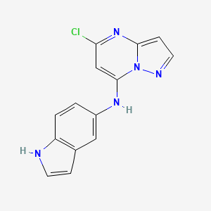 5-chloro-N-(1H-indol-5-yl)pyrazolo[1,5-a]pyrimidin-7-amine