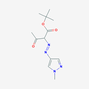 tert-butyl 2-[(1-methyl-1H-pyrazol-4-yl)diazenyl]-3-oxobutanoate