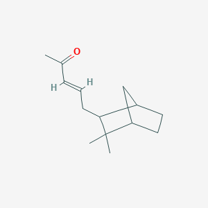 molecular formula C14H22O B13860098 5-(3,3-Dimethylbicyclo[2.2.1]heptan-2-yl)pent-3-en-2-one 