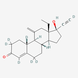 molecular formula C22H28O2 B13860120 Etonogestrel-d7 (Major) 