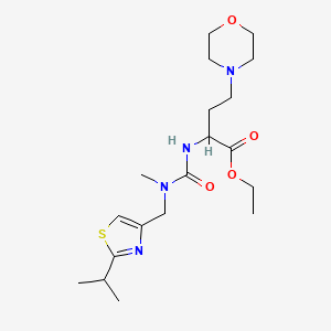 molecular formula C19H32N4O4S B13860215 (S)-Ethyl 2-[3-(2-Isopropyl-thiazol-4-ylmethyl)-3-methylureido]-4-morpholin-4-yl-butanoate 