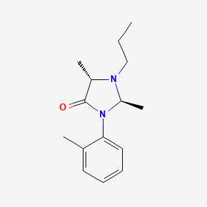 molecular formula C15H22N2O B13860223 (2R,5S)-2,5-Dimethyl-1-propyl-3-(o-tolyl)imidazolidin-4-one 