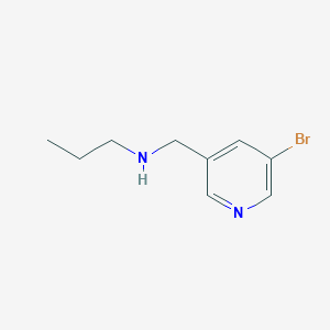 molecular formula C9H13BrN2 B1386024 N-((5-bromopyridin-3-yl)methyl)propan-1-amine CAS No. 1152879-11-2