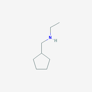 molecular formula C8H17N B1386025 N-(cyclopentylmethyl)-N-ethylamine CAS No. 4492-37-9