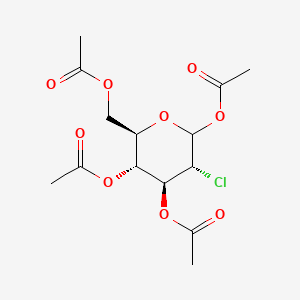 molecular formula C14H19ClO9 B13860274 (3R,4S,5R,6R)-6-(Acetoxymethyl)-3-chlorotetrahydro-2H-pyran-2,4,5-triyl Triacetate 