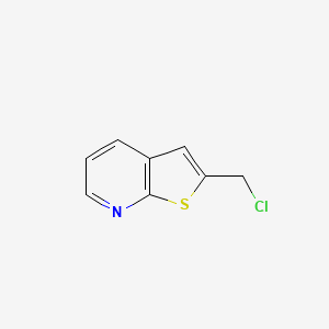 molecular formula C8H6ClNS B13860283 2-(Chloromethyl)thieno[2,3-b]pyridine 