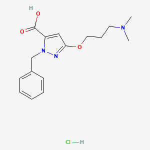 1-Benzyl-3-(3-(dimethylamino)propoxy)-1H-pyrazole-5-carboxylic Acid Hydrochloride