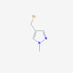 molecular formula C5H7BrN2 B1386034 4-(bromomethyl)-1-methyl-1H-pyrazole CAS No. 762237-02-5