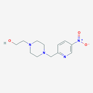 2-{4-[(5-Nitropyridin-2-yl)methyl]piperazin-1-yl}ethanol