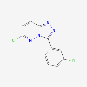 molecular formula C11H6Cl2N4 B1386036 6-Chloro-3-(3-chlorophenyl)[1,2,4]triazolo[4,3-b]pyridazine CAS No. 56383-51-8