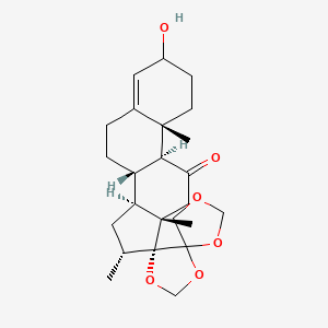 3-Hydroxy-16alpha-methyl-17,20:20,21-bis(methylenedioxy)-pregn-4-en-11-one