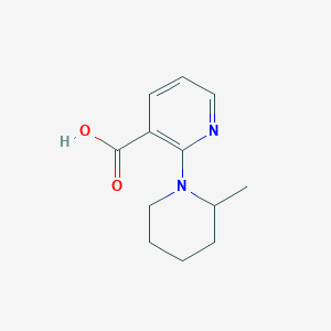 molecular formula C12H16N2O2 B1386039 2-(2-Methyl-1-piperidinyl)nicotinic acid CAS No. 1019461-43-8