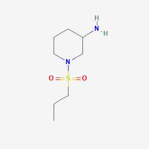 molecular formula C8H18N2O2S B1386041 1-(Propane-1-sulfonyl)piperidin-3-amine CAS No. 1019575-34-8