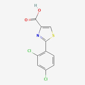 molecular formula C10H5Cl2NO2S B1386045 2-(2,4-ジクロロフェニル)チアゾール-4-カルボン酸 CAS No. 1094355-53-9