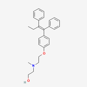 2-[2-[4-[(E)-1,2-diphenylbut-1-enyl]phenoxy]ethyl-methylamino]ethanol