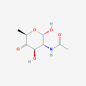 N-((2S,3R,4R,6R)-2,4-Dihydroxy-6-methyl-5-oxotetrahydro-2H-pyran-3-yl)acetamide