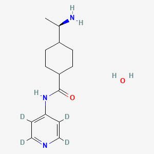 4-[(1R)-1-aminoethyl]-N-(2,3,5,6-tetradeuteriopyridin-4-yl)cyclohexane-1-carboxamide;hydrate