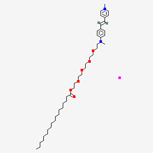 1-Methyl-4-[(1E)-2-[4-[methyl(16-oxo-3,6,9,12,15-pentaoxatritriacont-1-yl)amino]phenyl]ethenyl]-pyridinium Iodide Salt