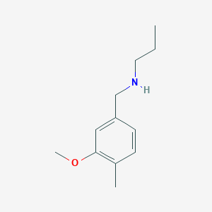 B1386057 [(3-Methoxy-4-methylphenyl)methyl](propyl)amine CAS No. 1094641-71-0