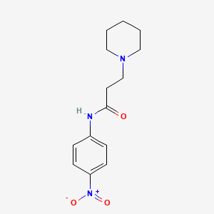 n-(4-Nitrophenyl)-3-(piperidin-1-yl)propanamide