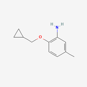 B1386061 2-(Cyclopropylmethoxy)-5-methylaniline CAS No. 1094717-64-2