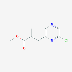 Methyl 3-(6-chloropyrazin-2-yl)-2-methylpropanoate