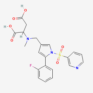 2-(((5-(2-Fluorophenyl)-1-(pyridin-3-ylsulfonyl)-1H-pyrrol-3-yl)methyl)(methyl)amino)succinic Acid