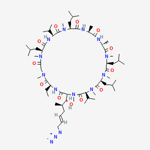 molecular formula C62H110N14O12 B13860628 Deshydroxy Azide Cyclosporin 