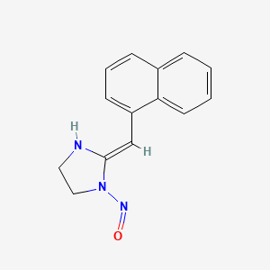 N-Nitroso Naphazoline; Imidazolidine, 2-(1-naphthalenylmethylene)-1-nitroso-; 2-(1-Naphthalenylmethylene)-1-nitroso-imidazolidine