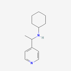 B1386066 N-(1-pyridin-4-ylethyl)cyclohexanamine CAS No. 1019594-24-1