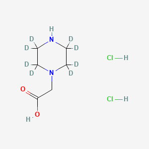 molecular formula C6H14Cl2N2O2 B13860668 2-(2,2,3,3,5,5,6,6-octadeuteriopiperazin-1-yl)acetic acid;dihydrochloride 