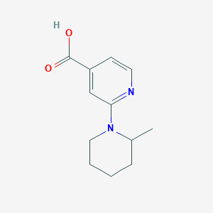 B1386067 2-(2-Methyl-1-piperidinyl)isonicotinic acid CAS No. 1019127-10-6