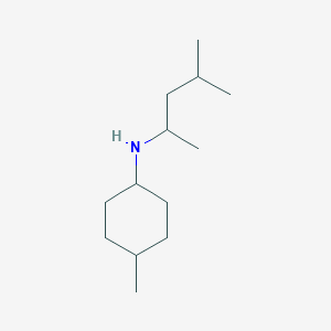 molecular formula C13H27N B1386068 4-甲基-N-(4-甲基戊烷-2-基)环己-1-胺 CAS No. 919799-86-3