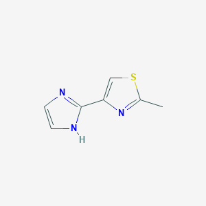 B138607 4-(1H-imidazol-2-yl)-2-methyl-1,3-thiazole CAS No. 127942-32-9