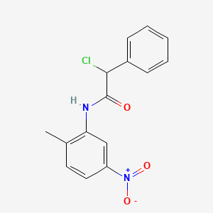 B1386076 2-Chloro-N-(2-methyl-5-nitrophenyl)-2-phenylacetamide CAS No. 1098355-79-3