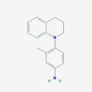 B1386081 4-[3,4-Dihydro-1(2H)-quinolinyl]-3-methylaniline CAS No. 1094746-54-9