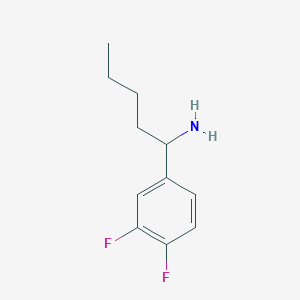 B1386083 1-(3,4-Difluorophenyl)pentylamine CAS No. 1021126-29-3